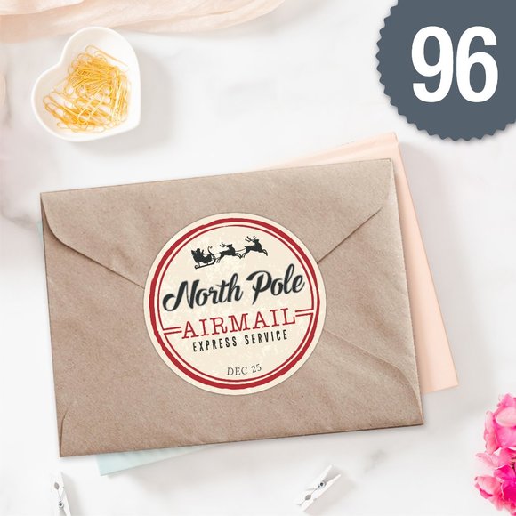Design by Me Other - Holiday - North Pole Air Mail Stickers (96ct)